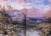 William Simpson The Lake of Kashmir at Shrinagar USA oil painting artist